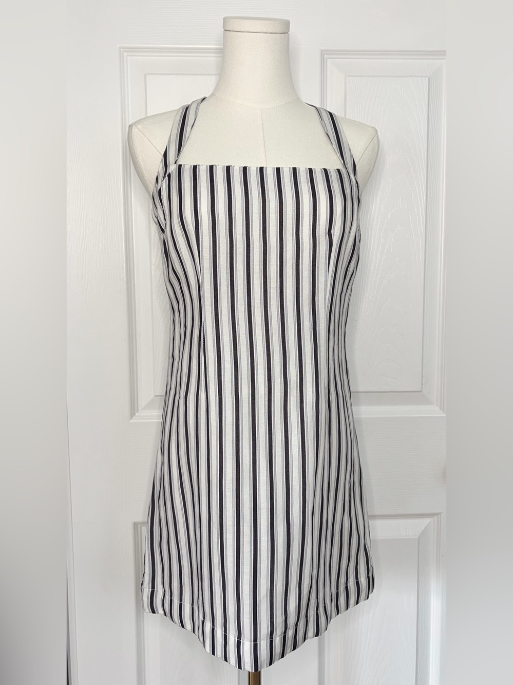 By Anthropologie Square Neck Gauze Mini Dress Size XXS - Picture 2 of 6